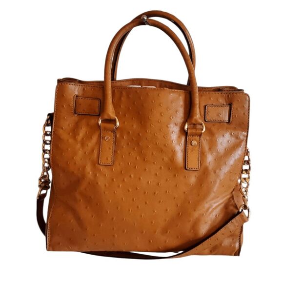 MICHAEL KORS Hamilton Large Ostrich Leather Tote - Picture 3 of 8